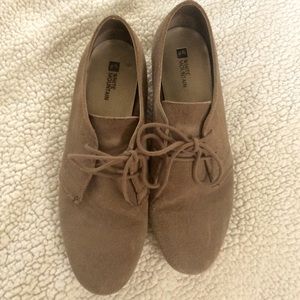 Tan Suede Flats
